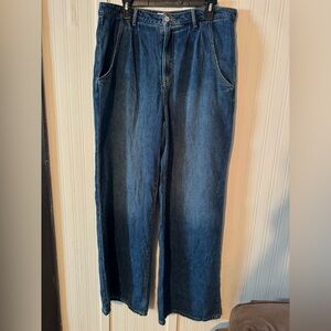 Women’s Blue Denim Jeans | wide leg | 13/31 waist